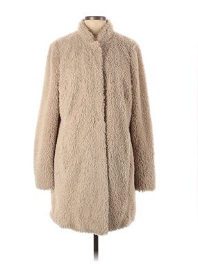 🧸🍂 Kenneth Cole Taupe Teddy Coat